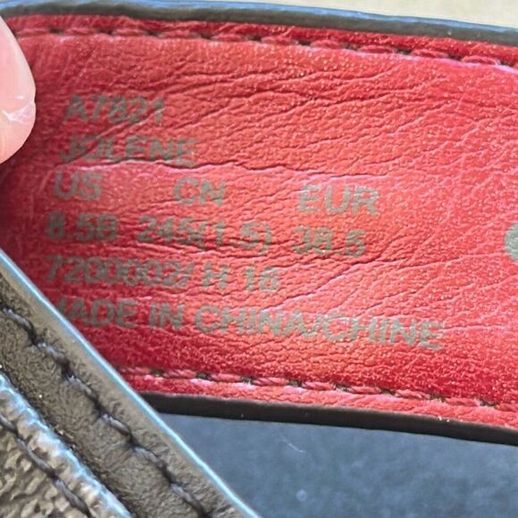 COACH Jolene Signature Wedge Flip Flop Women’s Sz 8.5 - Picture 13 of 15